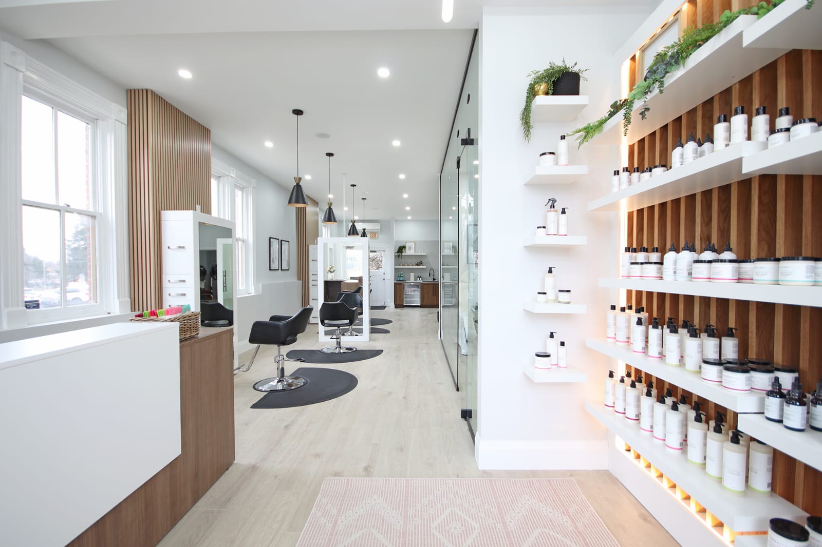 Spa Salon — Completed salon interior