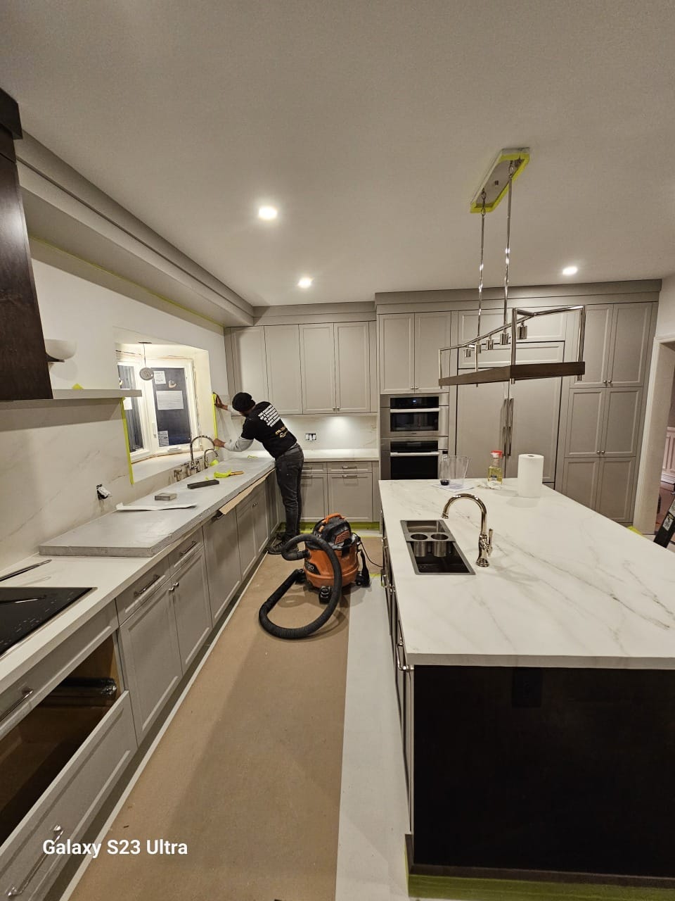 Kitchen Remodel — Kitchen and island in progress