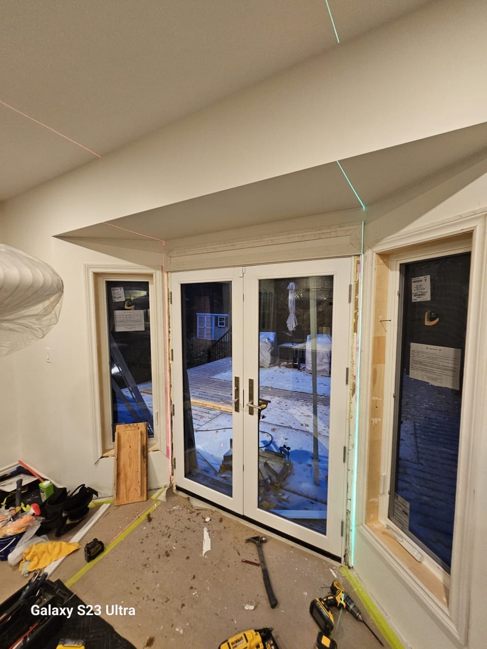 Kitchen Remodel — Dining area during renovation