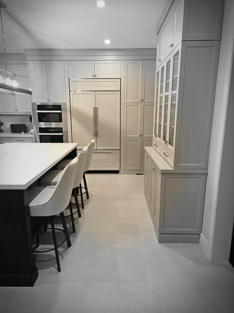 Kitchen Remodel — Completed kitchen and island