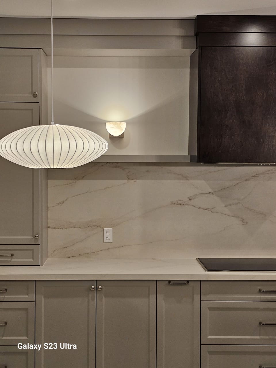 Kitchen Remodel — Completed range and backsplash