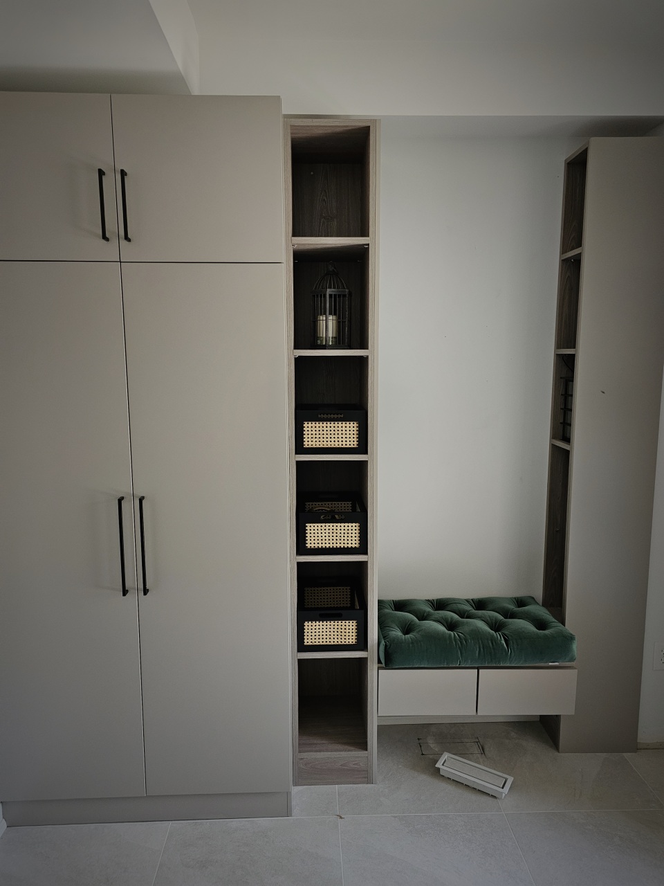 Main Floor Renovation — Built-in storage detail