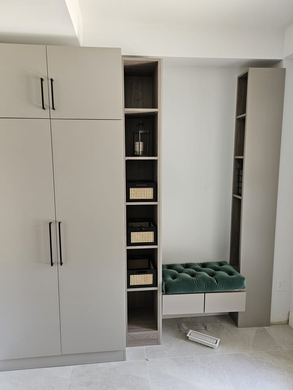 Main Floor Renovation — Storage and seating detail