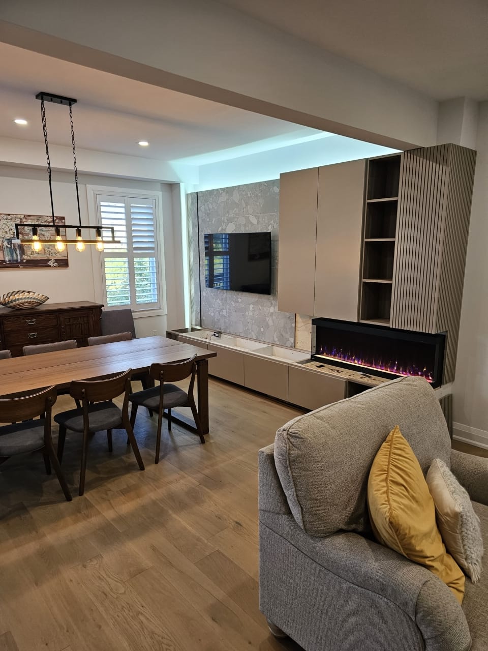 Main Floor Renovation — Living and dining spaces
