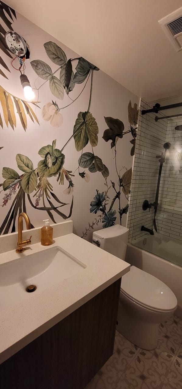 Moving Walls — Finished powder room