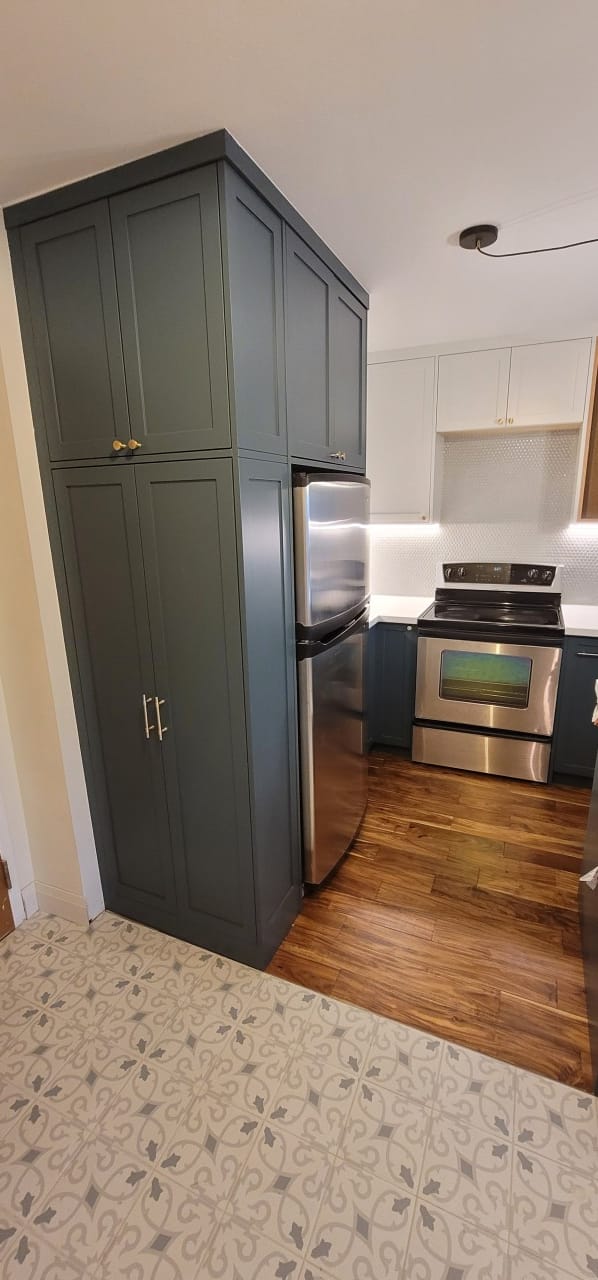 Moving Walls — Interior cabinetry and doorway
